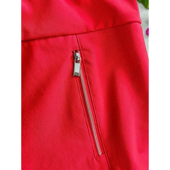 Tail Red Tennis Golf Skort Sz M Stretch Full Skirt Athletic Pickle Ball Lined - Picture 2 of 6